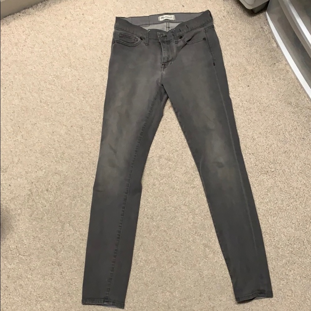 Madewell grey skinny jeans size 27